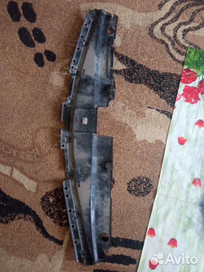 Накладка на бампер хендай Солярис 2014-2016 год