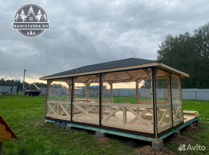 Беседка открытая 3х4