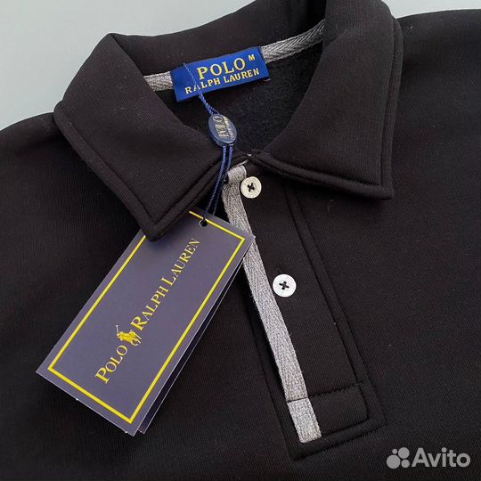 Свитшот Polo ralph lauren с начесом черный