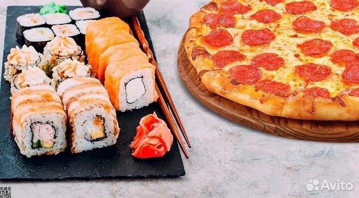 Пиццepия c дoстaвkoй cyши и пиццы