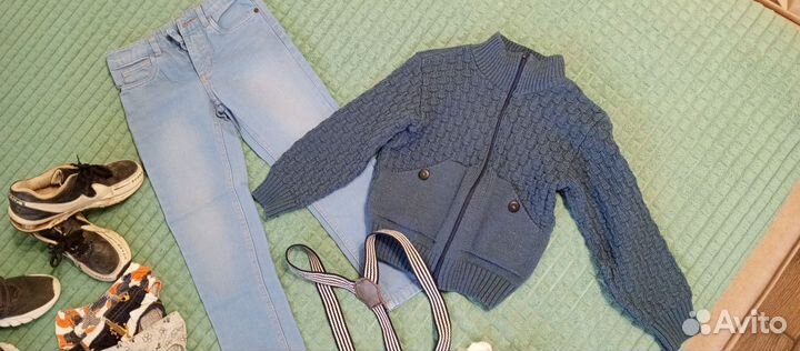 Вещи и обувь на мальчика 110-116см