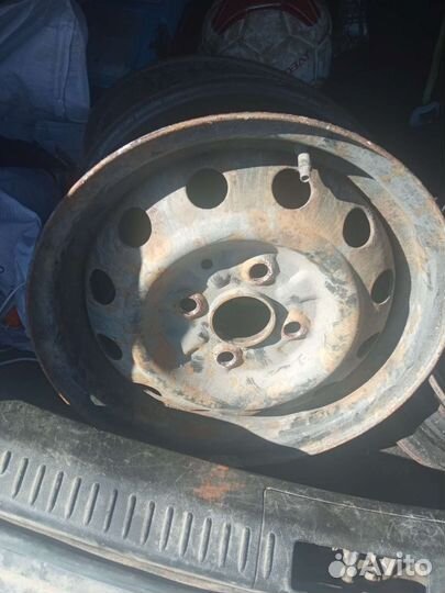 Диски штампованные r14 на accent