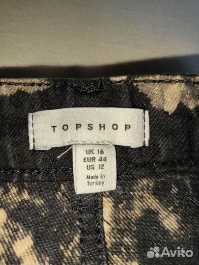 Джинсовая юбка topshop, uk 16, 48-50