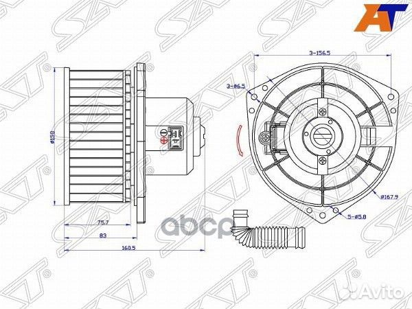 Мотор отопителя салона nissan march K11 97-02/C