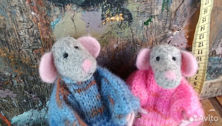 Декоративные мыши валяние