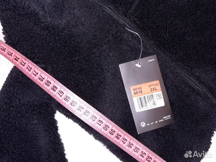 Толстовка на молнии nike махнатая 2XL двусторонняя