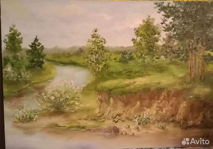 Картина маслом. Пейзаж