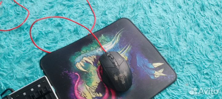 Клавиатура gaming series, мышка blood и коврик