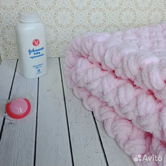 Плед детский плюшевый