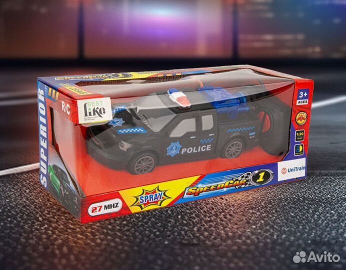 Машинка на пульте управления,со светом и дымом