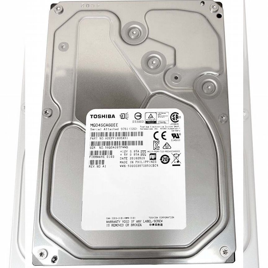 [MG04SCA60EE] Жесткий Диск Toshiba 6tb Sas 3,5" Hdd Mg04sca60ee