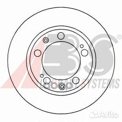 Диск тормозной 15822 Abs