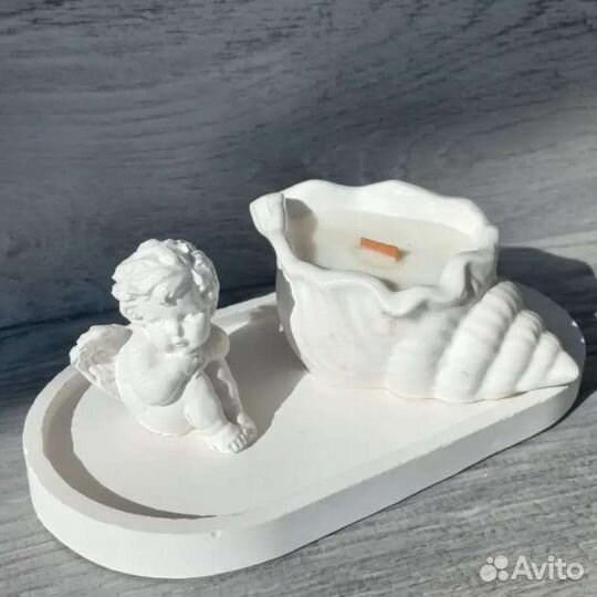 Кашпо подсвечники из гипса