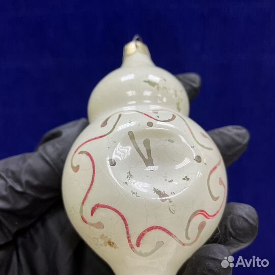 Елочная игрушка часы СССР сосулька на подвесе