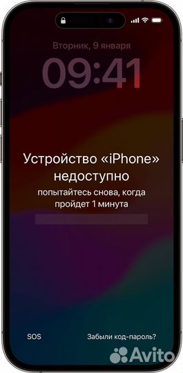 Сброс пароля iPhone