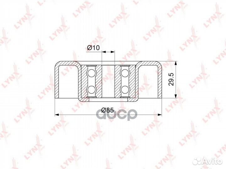 Ролик обводной приводного ремня PB7070 lynxauto