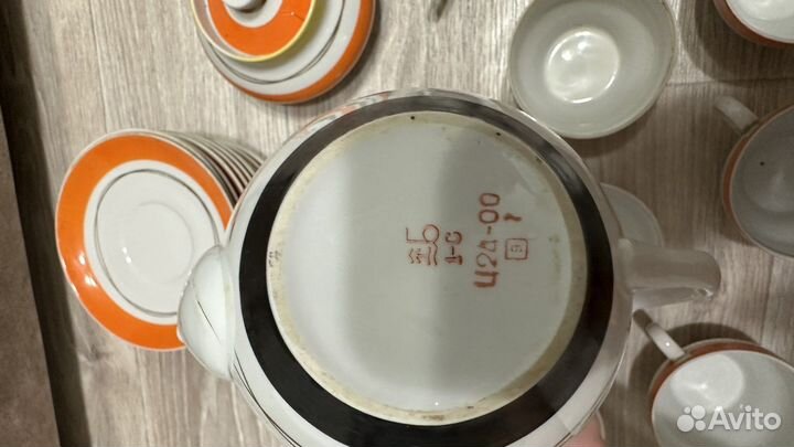 Набор чайной посуды, советский сервиз