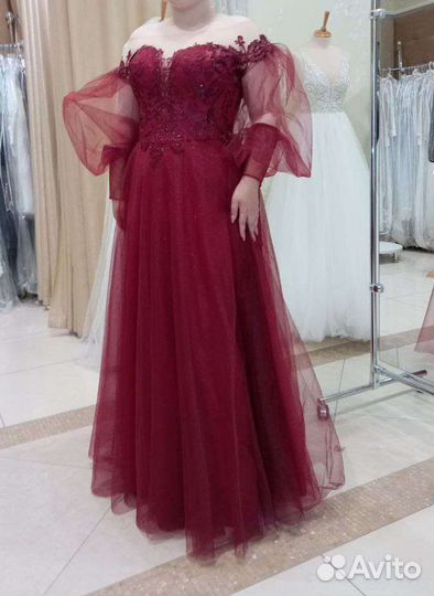 Вечернее платье на выпускной 52 54