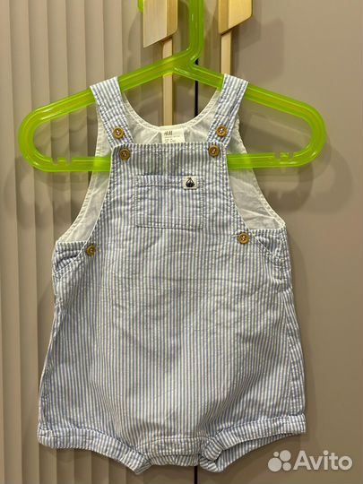 Комплект полу комбинезон и панама 6-9 H&M