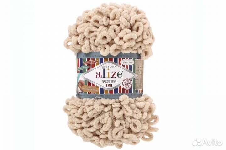 Пряжа Ализе Пуффи Файн (Alize Puffy Fine)