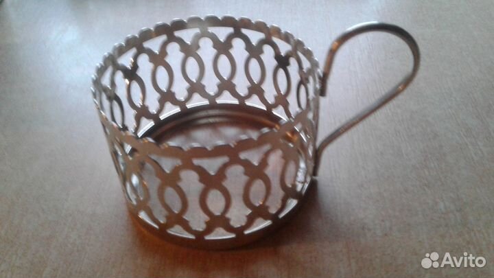 Набор подстаканников с сахарницей