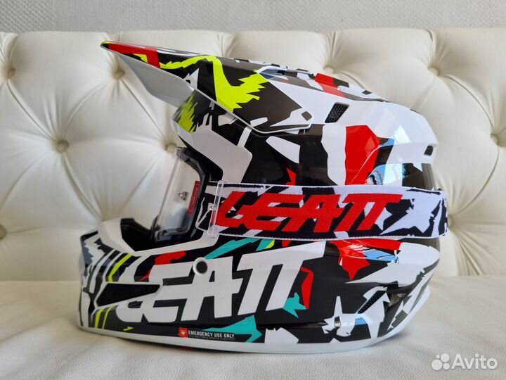 Эндуро Шлем Leatt Moto 3.5 Helmet Zebra 2023