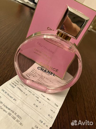 Парфюмировання вода chanel chance eau tendre