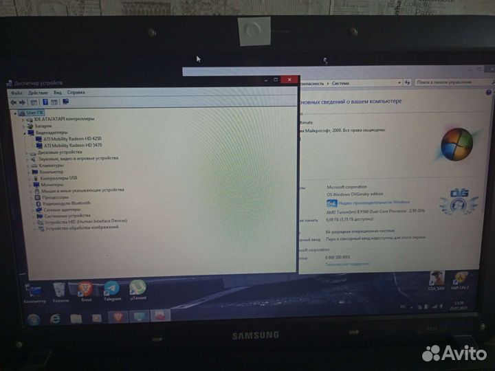 Ноутбук samsung r525
