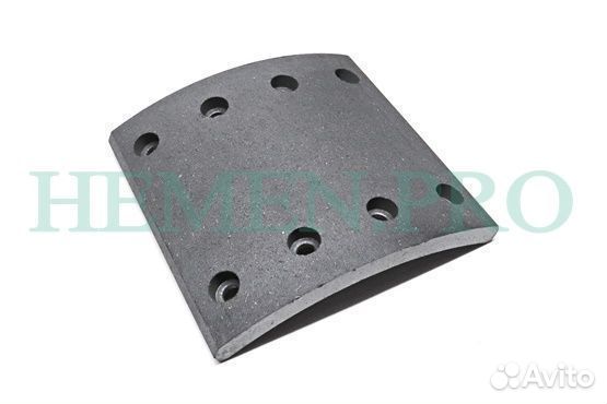 Накладка тормозная задняя 186х185x14.5 8 отверстий