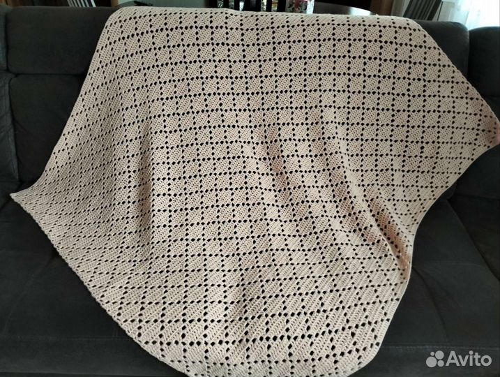 Плед детский вязаный ручная работа