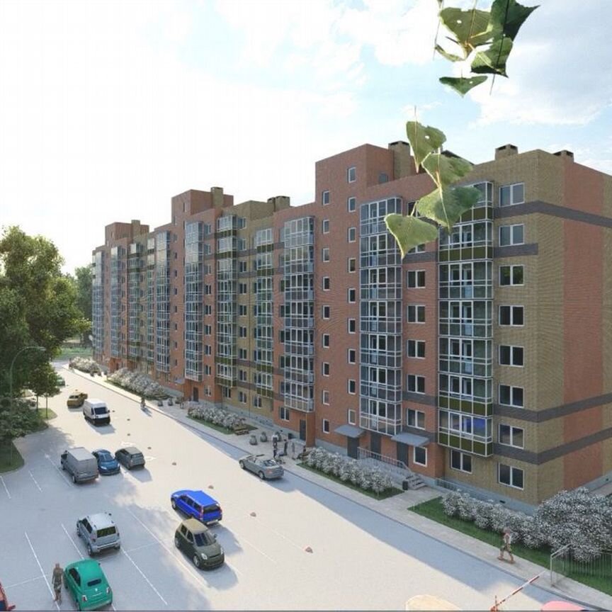 2-к. квартира, 61,8 м², 4/9 эт.