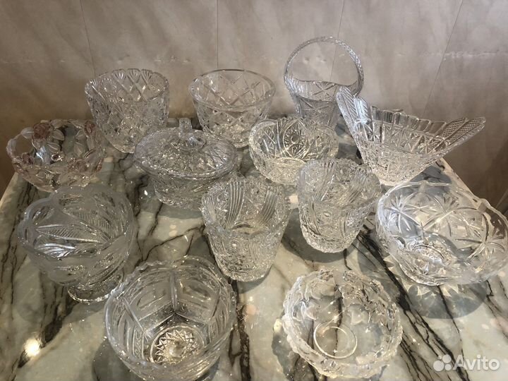 Хрусталь (вазы, салатники и т.п)