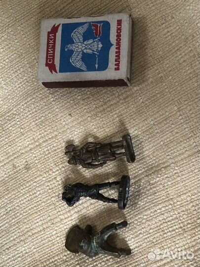 Модель солдатиков металлические тяжелые 3 шт