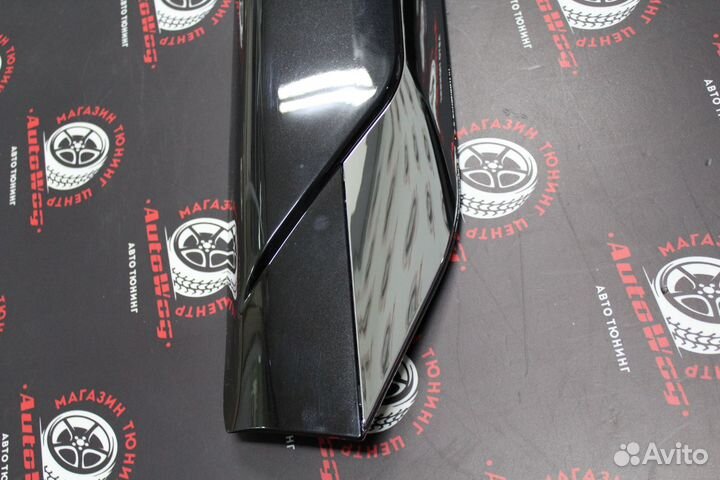 Молдинги дверей Land Cruiser 300 чёрные