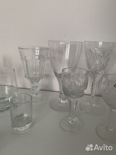 Стаканы бокалы стопки креманки