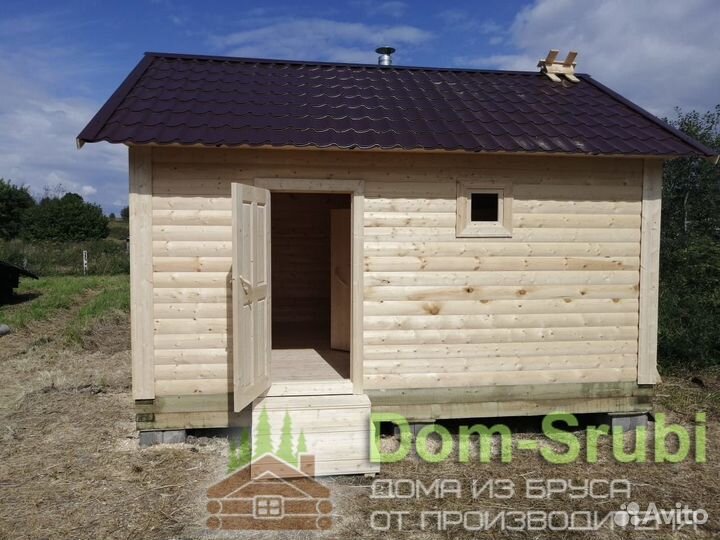 Карабаново. Хорошая надёжная Баня из бруса Б-3 4х5