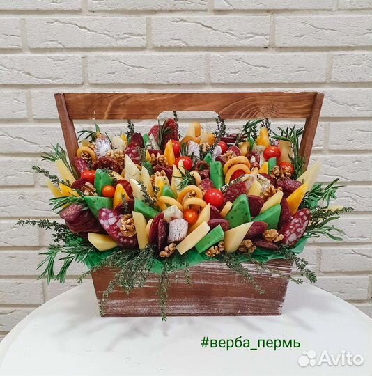 Сырный букет, мясной букет, мужской букет