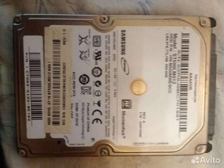 Жесткий диск для пк и ноутбука