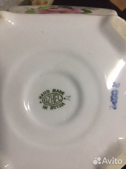 Сахарница гжель СССР