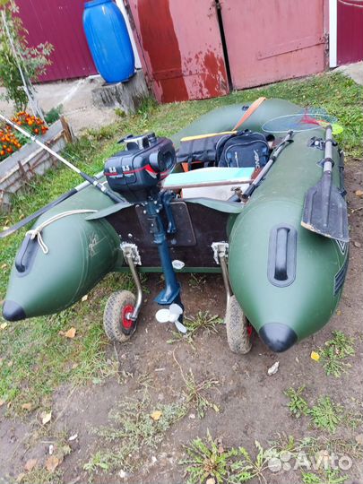 Надувная лодка пвх бу с мотором