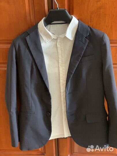 Пиджак zara синий 140 см Зара для мальчика