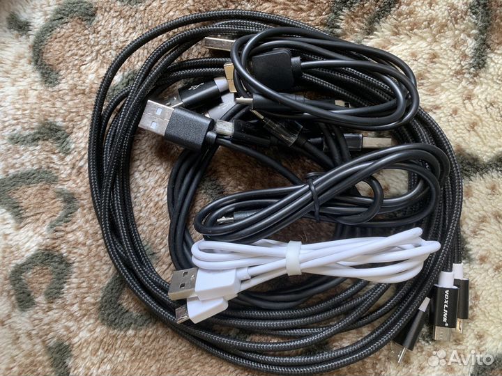 Зарядный кабель iPhone USB-C micro-usb lightining