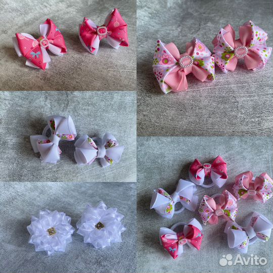 Бантики для волос ручной работы