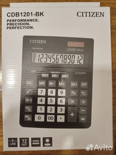 Калькулятор Бухгалтера Большой Citizen CDB1201-BK