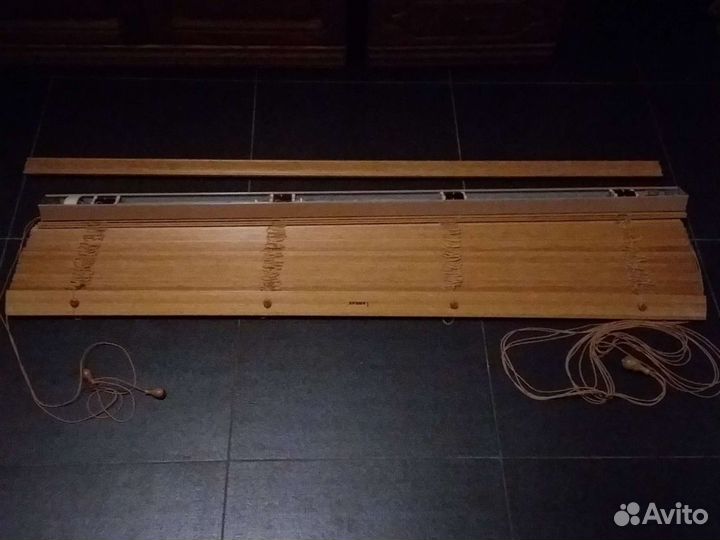 Жалюзи горизонтальные бамбуковые, 1,41х1,85, Amilu