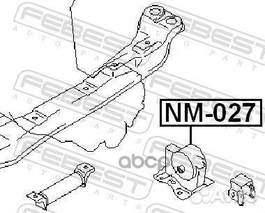 Подушка двигателя MT перед лев NM027 Febest