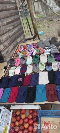 Теплый пуховый платок