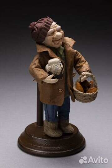 Оригинальные авторские ватные игрушки Дедушка