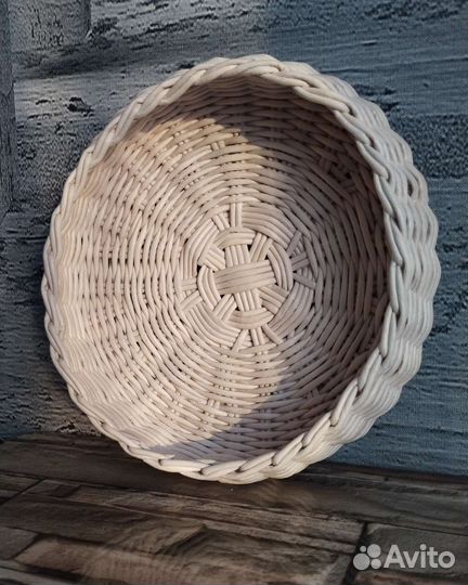 Плетёная тарелочка