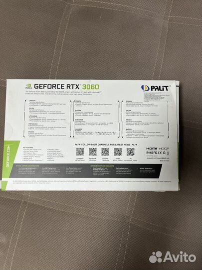 Видеокарта GeForce RTX 3060 12 гб
